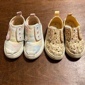 Toms Infant Toddler Cordones Botas Bundle Sz 6